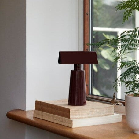 &Tradition Caret Portable Lamp, Dark Burgundy