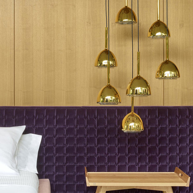 Ligne Roset Brass Bell Pendant Lights