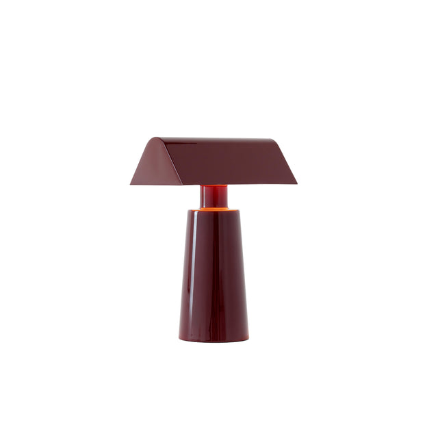 &Tradition Caret Portable Lamp, Dark Burgundy