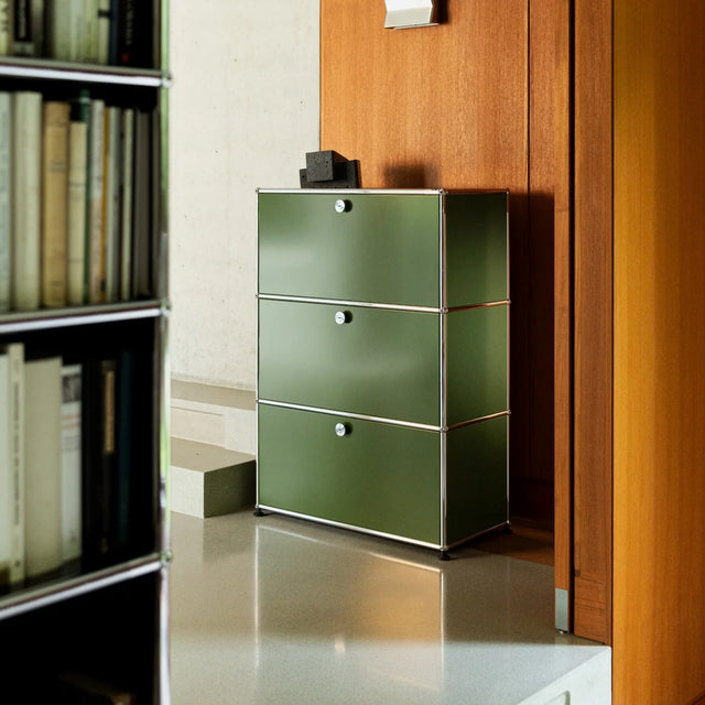 USM Haller Highboard, Olive Green