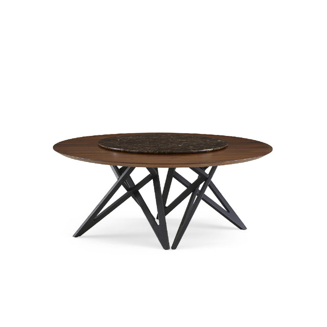 Ligne Roset Ennea Round Dining Table with Lazy Susan